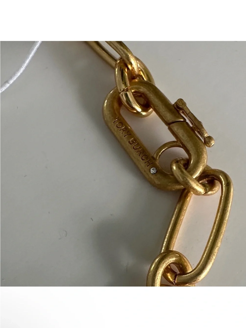 Tory Burch Gold Tone Roxanne Link Chunky Necklace NWT $179